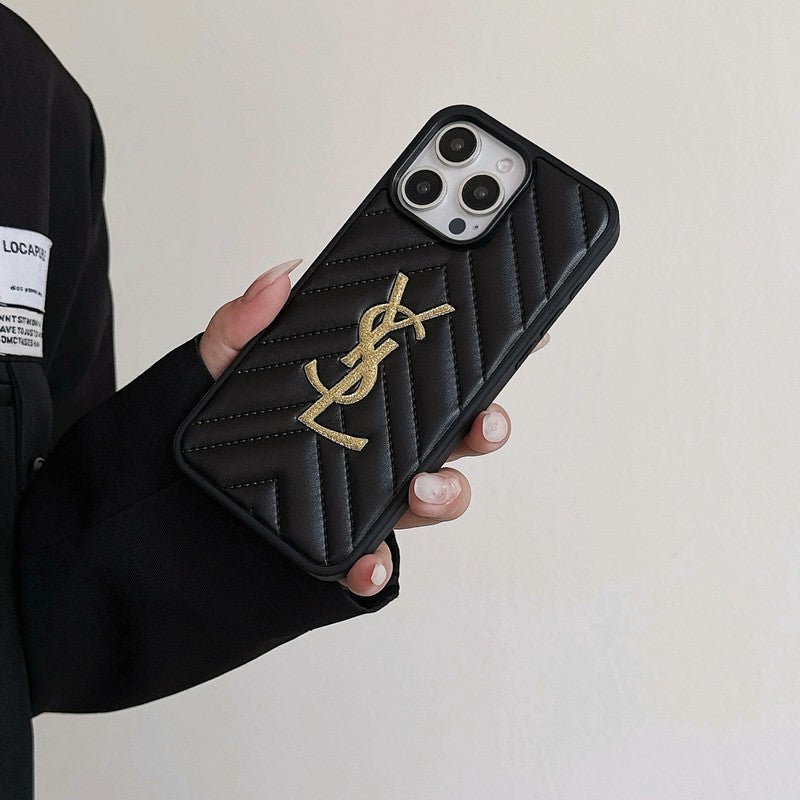 Saint Black & White Leather iPhone Case mysite