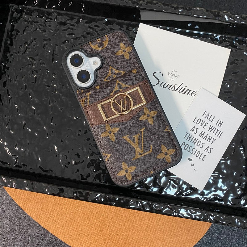 Lou Card Bag Gold Logo iPhone Case mysite