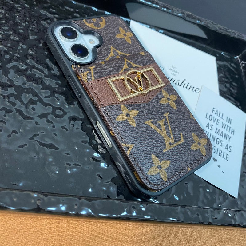 Lou Card Bag Gold Logo iPhone Case mysite