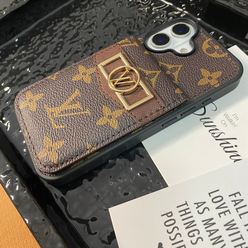 Lou Card Bag Gold Logo iPhone Case mysite