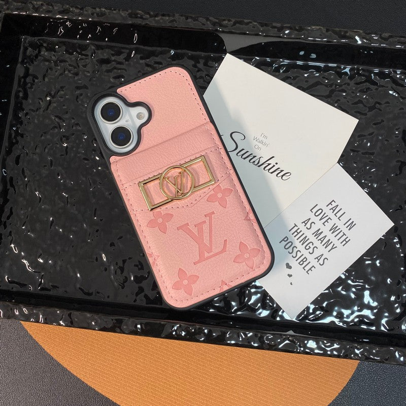 Lou Card Bag Gold Logo iPhone Case mysite