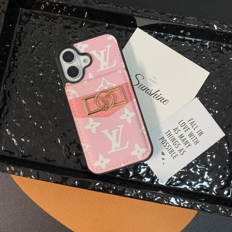 Lou Card Bag Gold Logo iPhone Case mysite