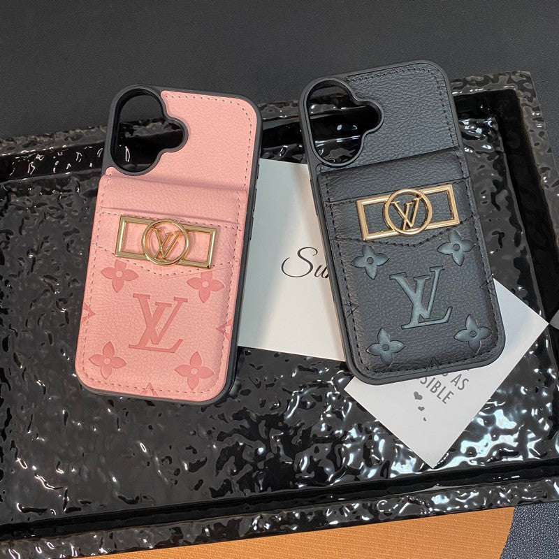 Lou Card Bag Gold Logo iPhone Case mysite