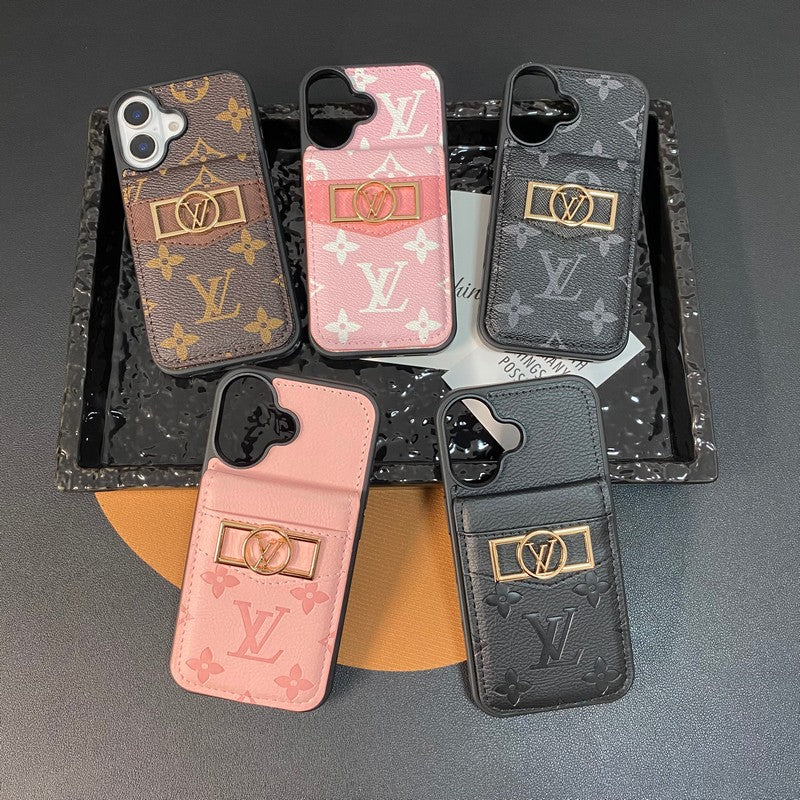 Lou Card Bag Gold Logo iPhone Case mysite