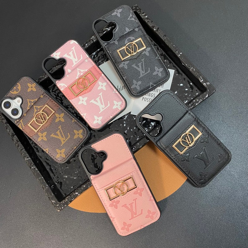 Lou Card Bag Gold Logo iPhone Case mysite