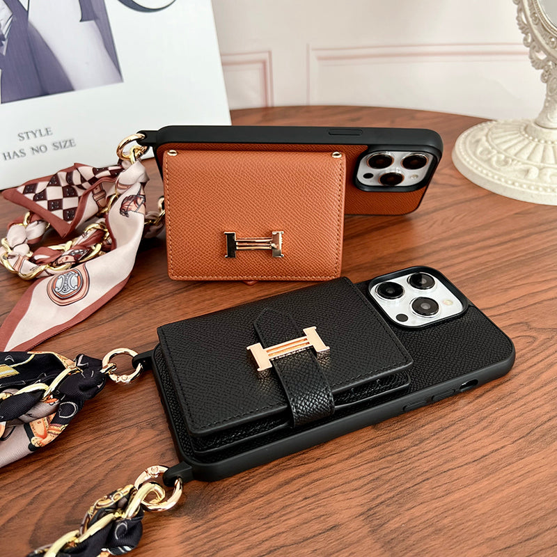 H Card Bag Scarves Leather iPhone Case mysite