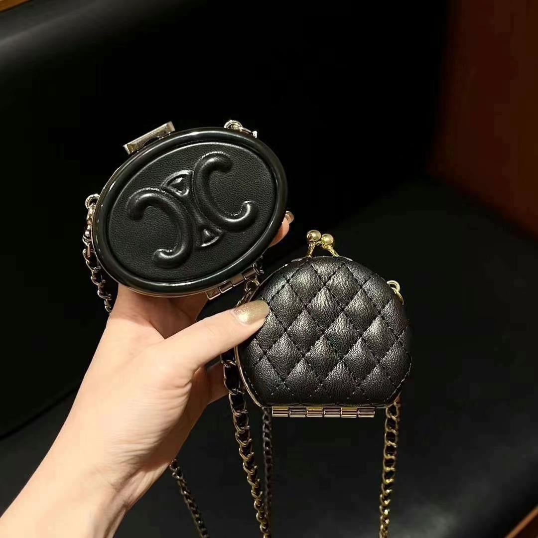 Cool Black Mini Bag With Chains mysite