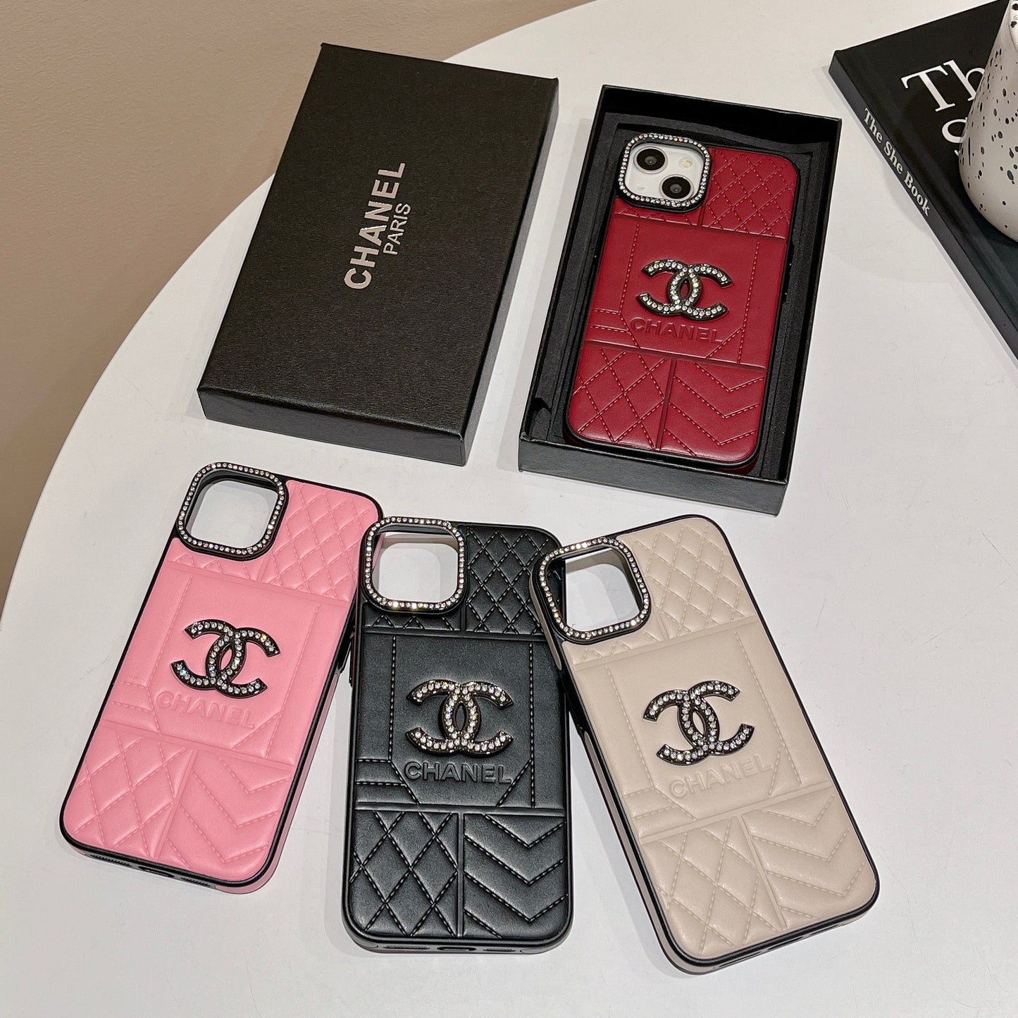 CC Rhombus Leather iPhone Case mysite