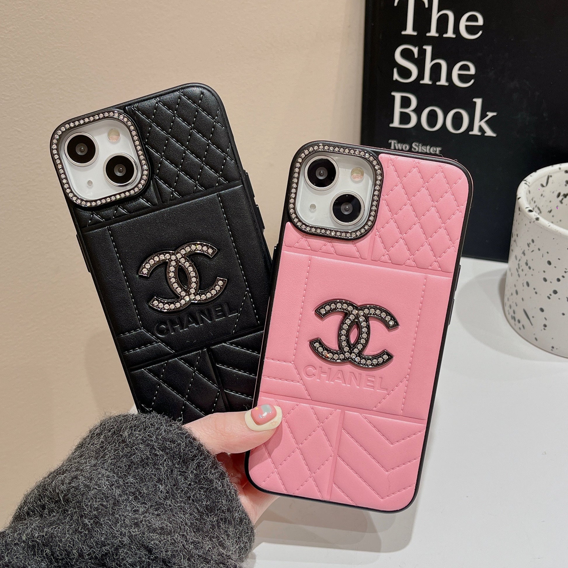 CC Rhombus Leather iPhone Case mysite