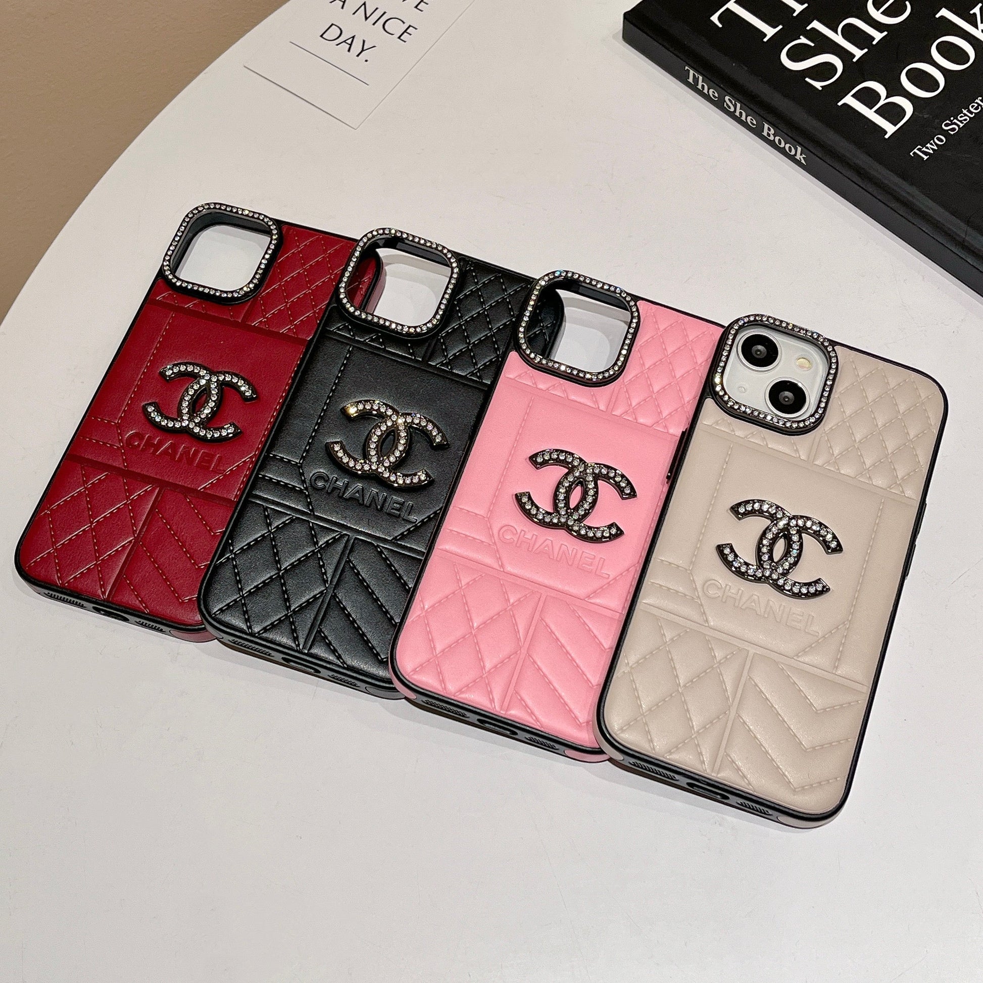 CC Rhombus Leather iPhone Case mysite