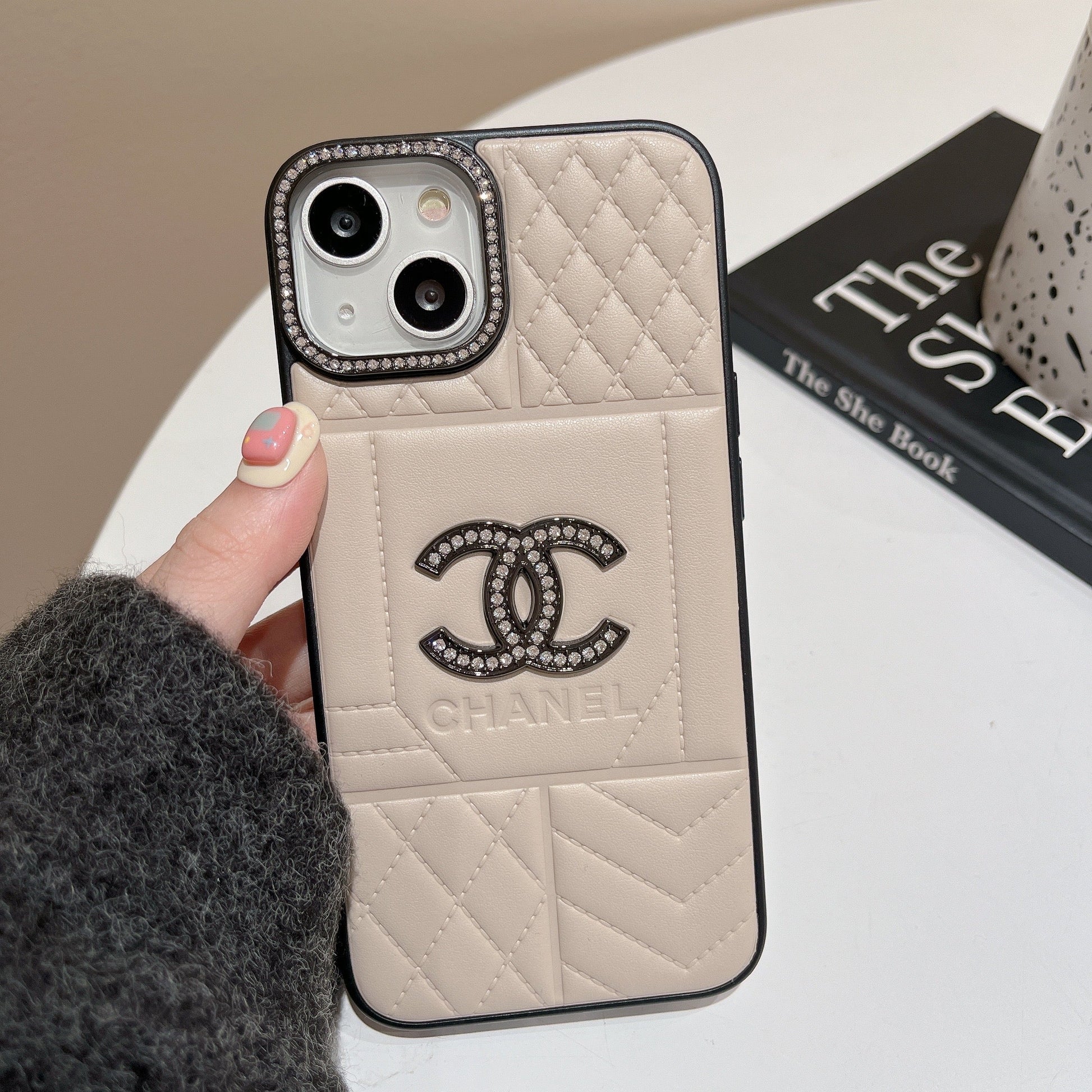 CC Rhombus Leather iPhone Case mysite