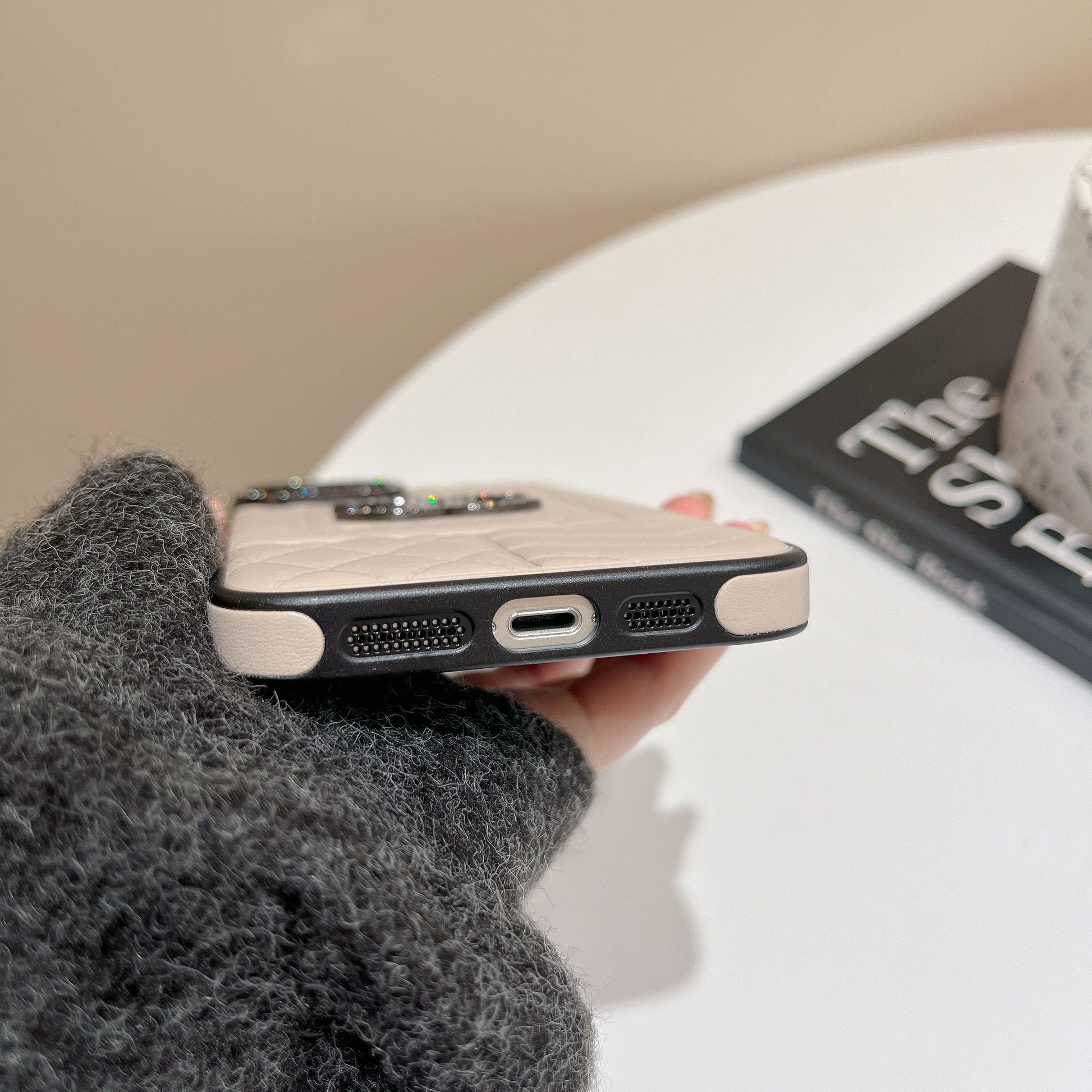 CC Rhombus Leather iPhone Case mysite