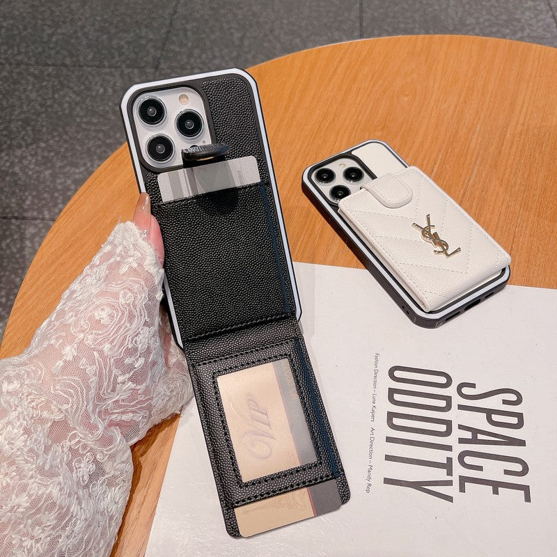 Saint Card Bag Color Leather iPhone Case mysite