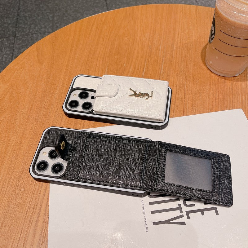 Saint Card Bag Color Leather iPhone Case mysite