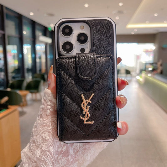 Saint Card Bag Color Leather iPhone Case mysite