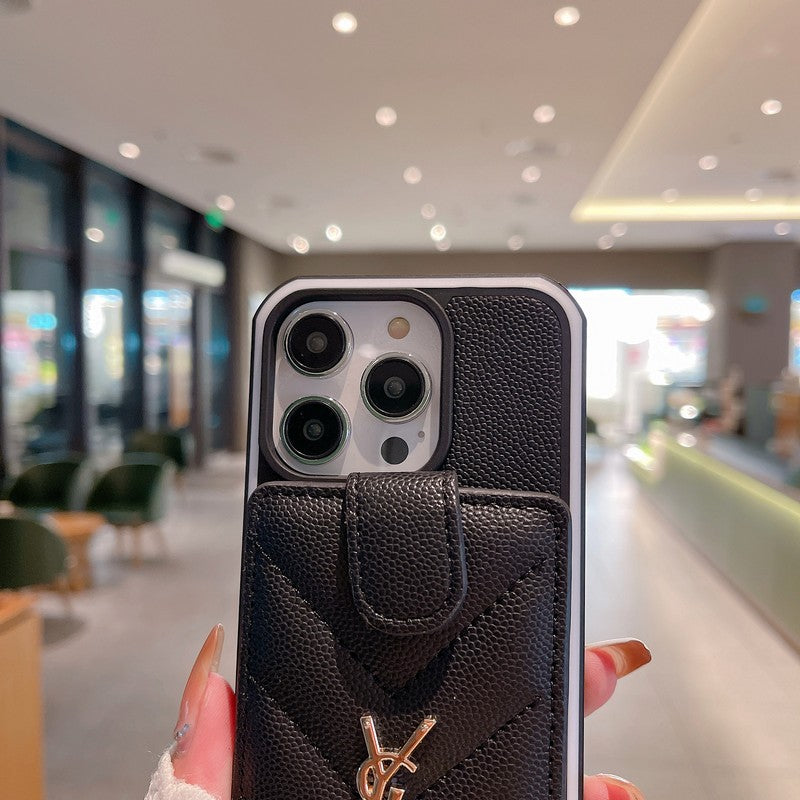 Saint Card Bag Color Leather iPhone Case mysite