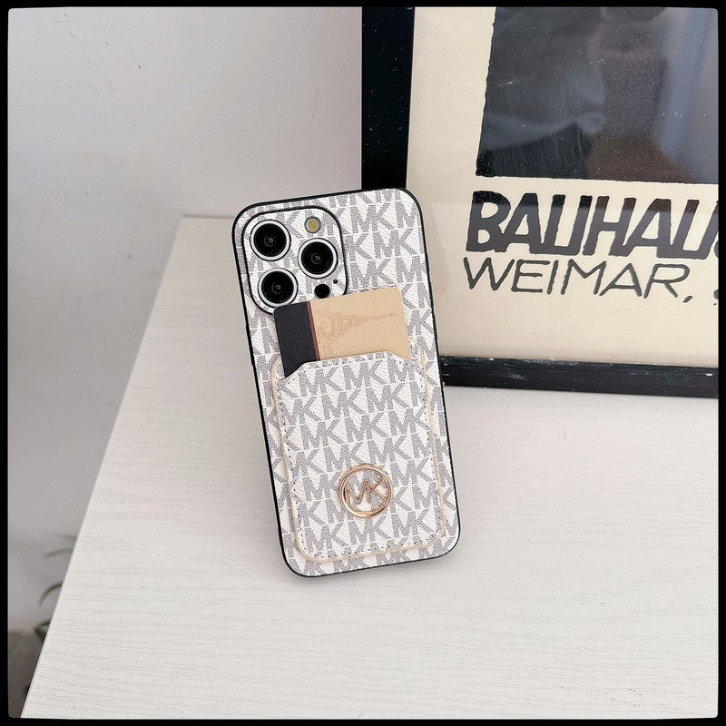 MK Card Bag Gold Logo iPhone Case mysite