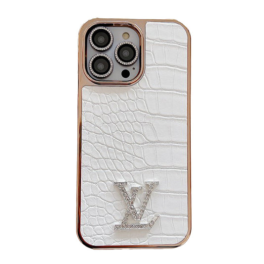 Lou Diamond Logo Rose Gold iPhone Case mysite