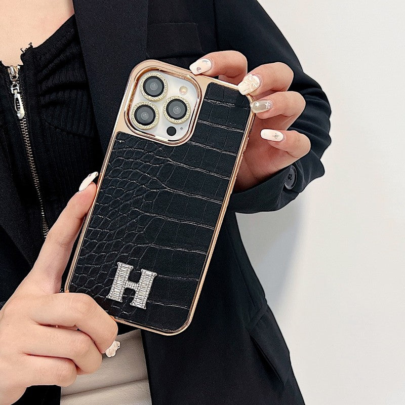 Herm Diamond Logo Rose Gold iPhone Case mysite