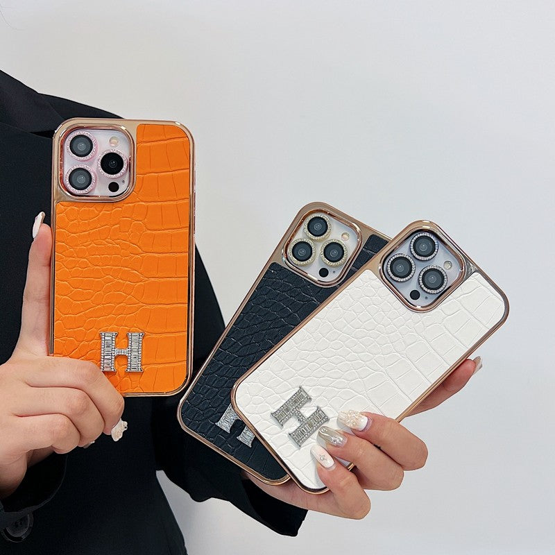 Herm Diamond Logo Rose Gold iPhone Case mysite