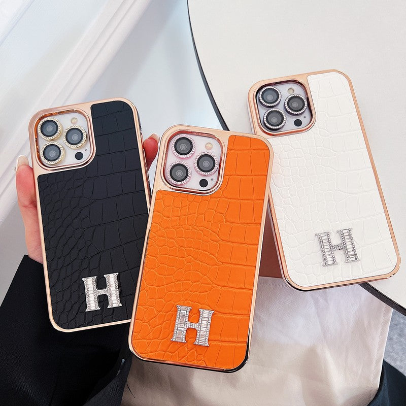 Herm Diamond Logo Rose Gold iPhone Case mysite