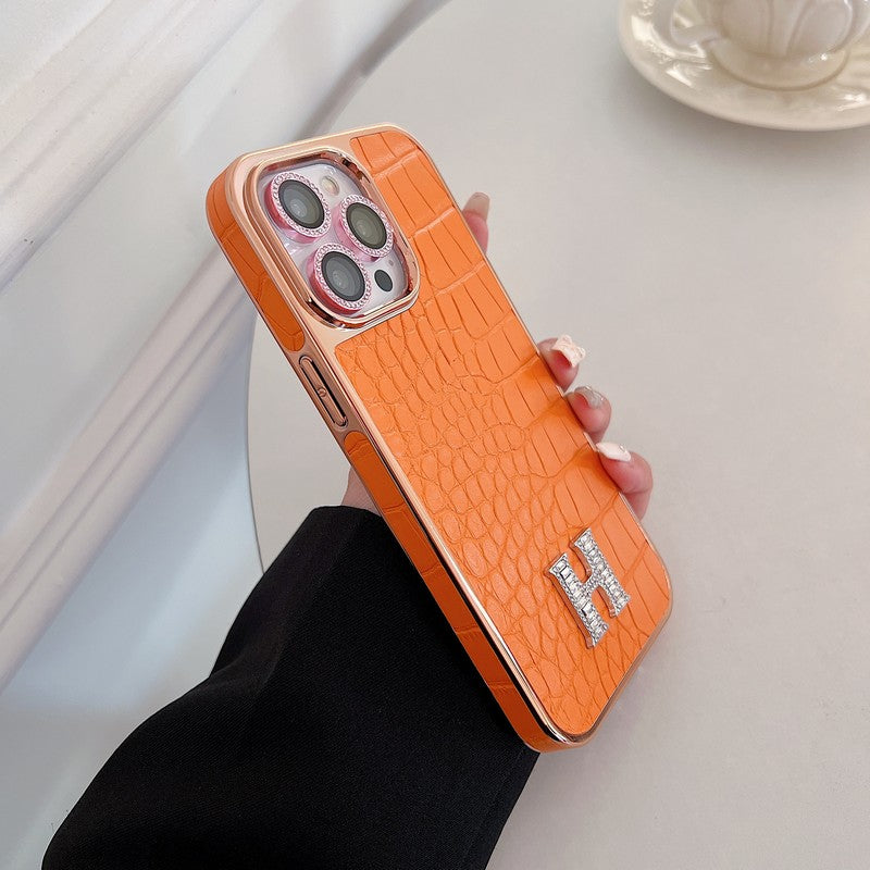 Herm Diamond Logo Rose Gold iPhone Case mysite