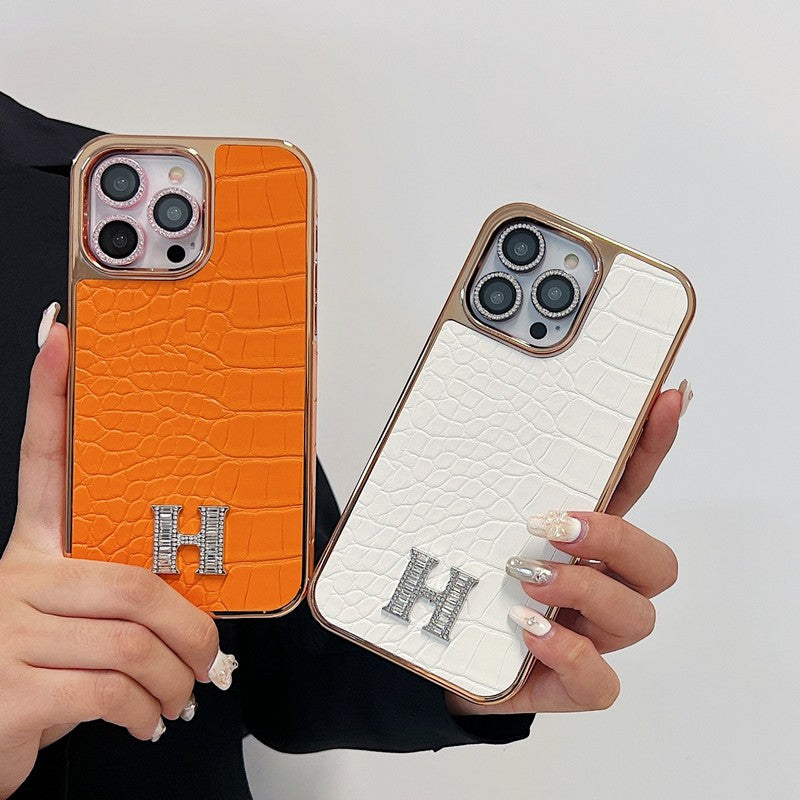 Herm Diamond Logo Rose Gold iPhone Case mysite