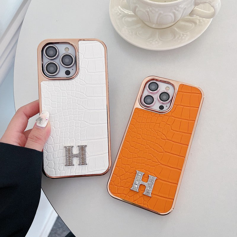 Herm Diamond Logo Rose Gold iPhone Case mysite