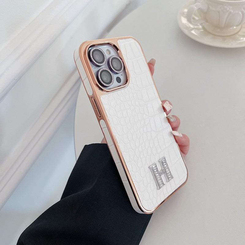Herm Diamond Logo Rose Gold iPhone Case mysite