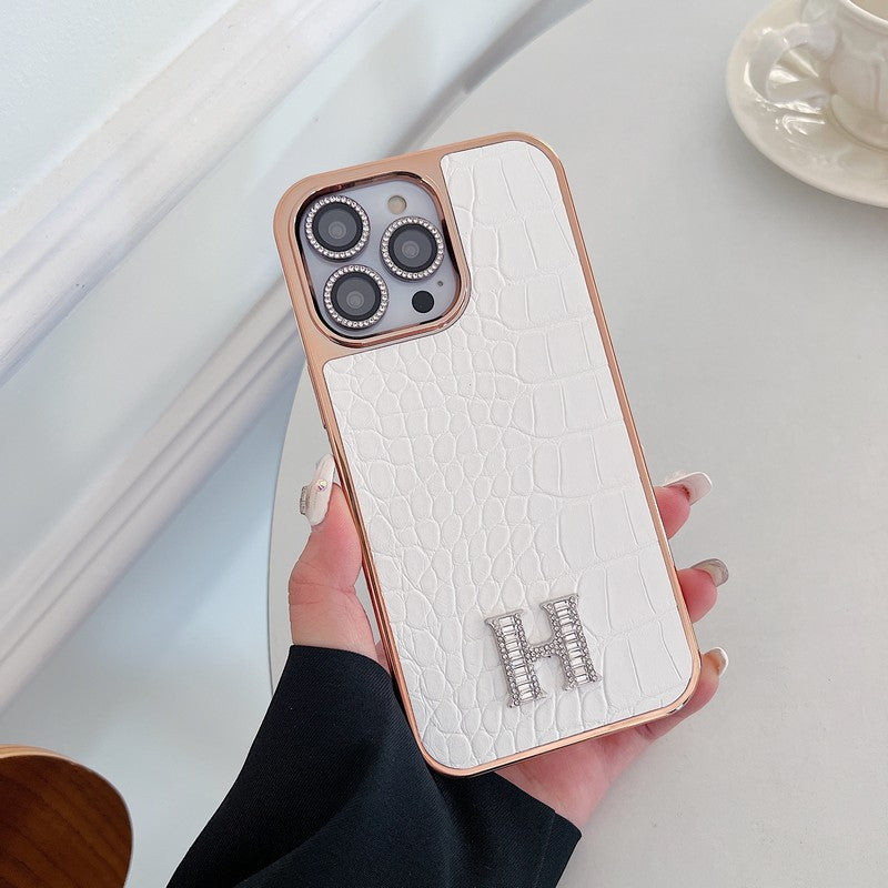 Herm Diamond Logo Rose Gold iPhone Case mysite