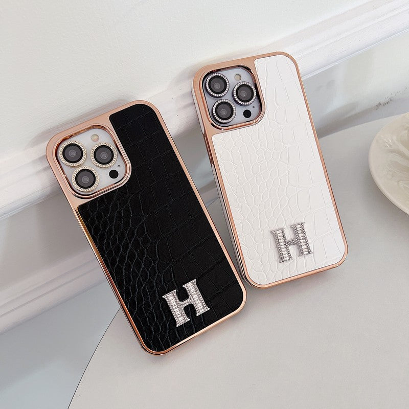 Herm Diamond Logo Rose Gold iPhone Case mysite