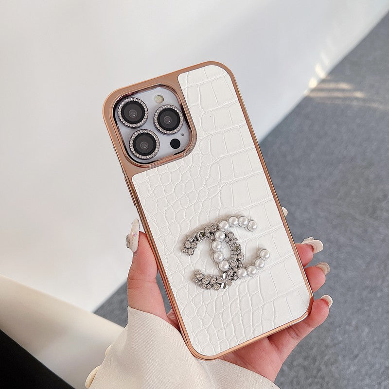 CC Pearl Rose Gold iPhone Case mysite