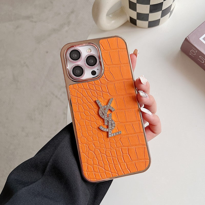 Saint Color Leather Rose Gold iPhone Case mysite