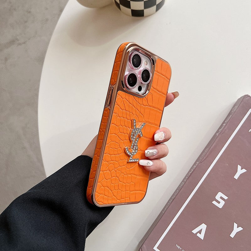 Saint Color Leather Rose Gold iPhone Case mysite