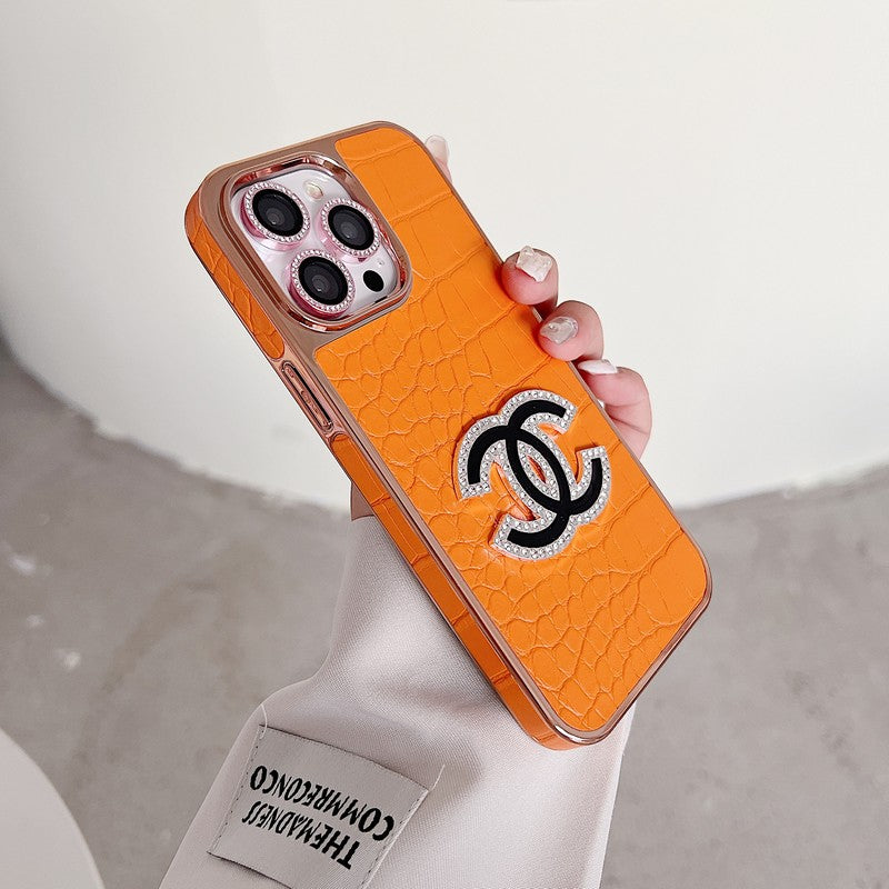 CC Diamond Logo Rose Gold iPhone Case mysite