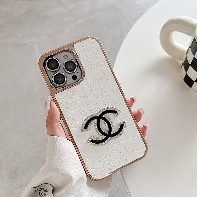 CC Diamond Logo Rose Gold iPhone Case mysite
