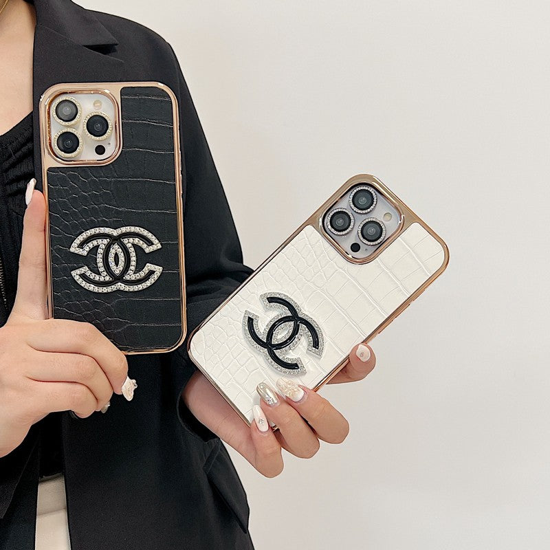 CC Diamond Logo Rose Gold iPhone Case mysite