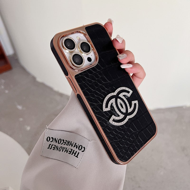 CC Diamond Logo Rose Gold iPhone Case mysite