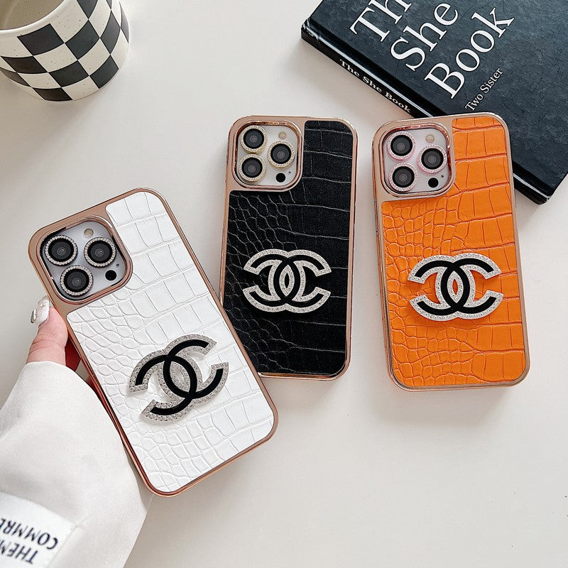CC Diamond Logo Rose Gold iPhone Case mysite