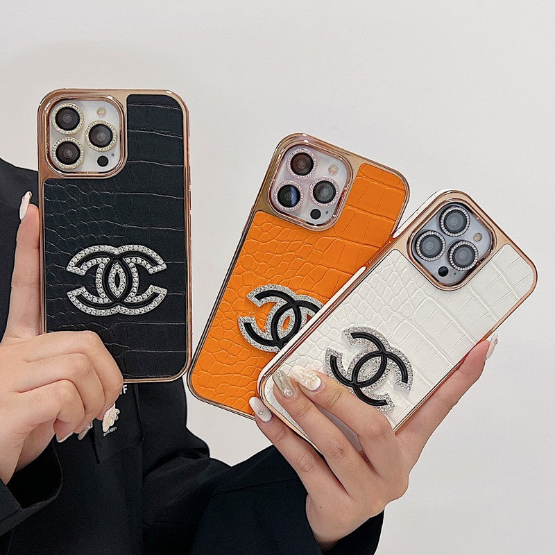 CC Diamond Logo Rose Gold iPhone Case mysite