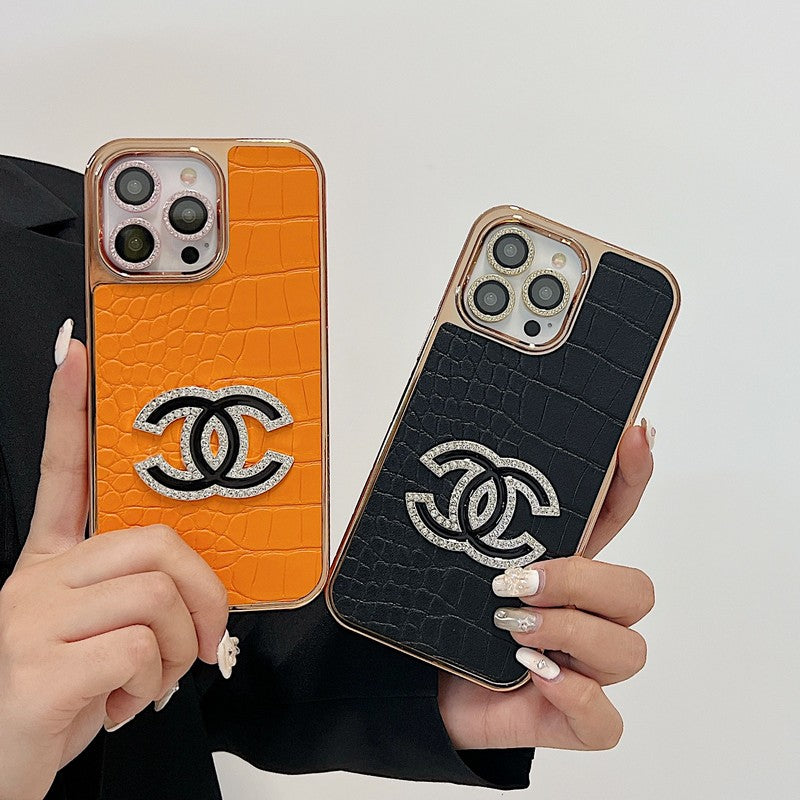 CC Diamond Logo Rose Gold iPhone Case mysite