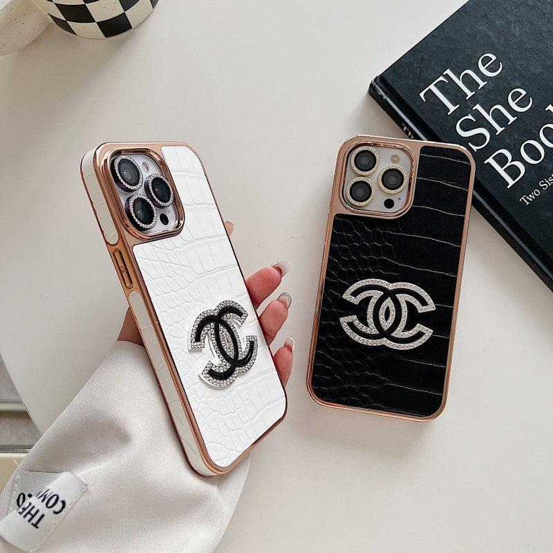 CC Diamond Logo Rose Gold iPhone Case mysite