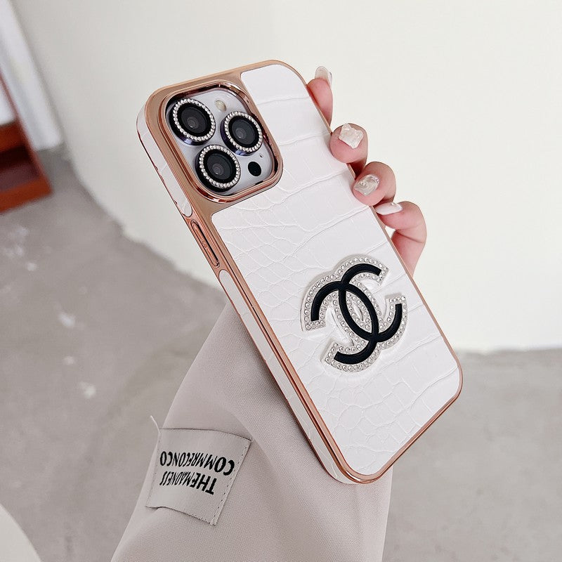 CC Diamond Logo Rose Gold iPhone Case mysite