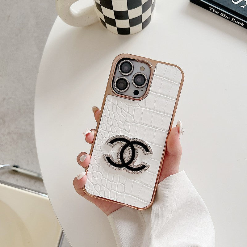 CC Diamond Logo Rose Gold iPhone Case mysite