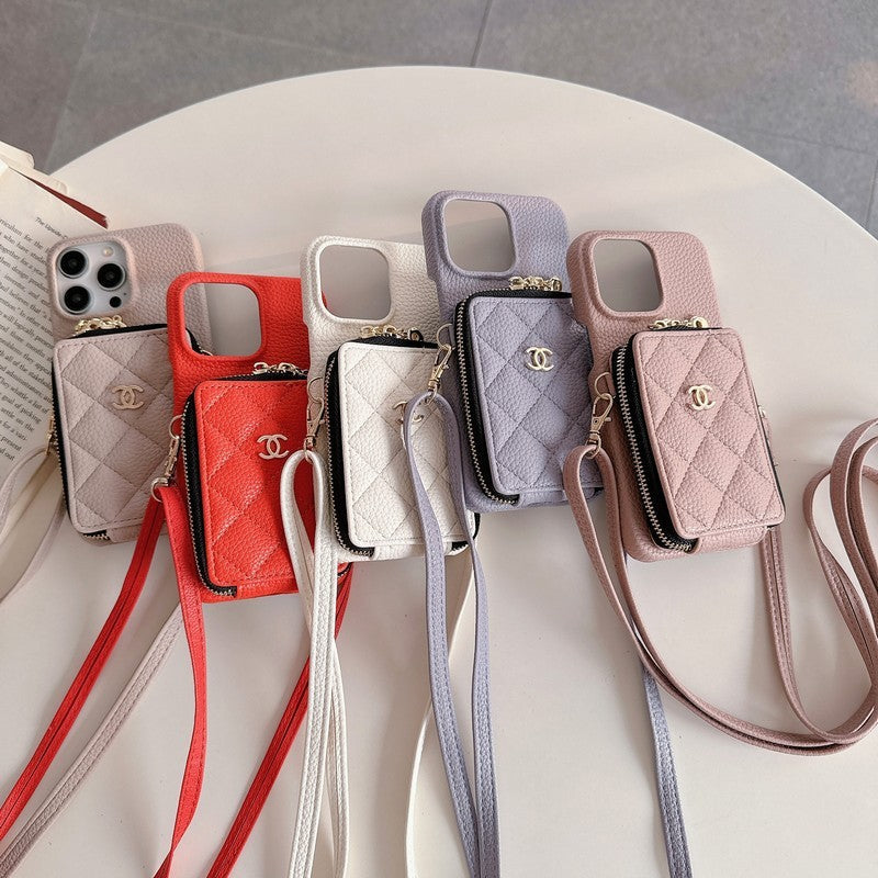 CC Card Bag Color Chain iPhone Case mysite