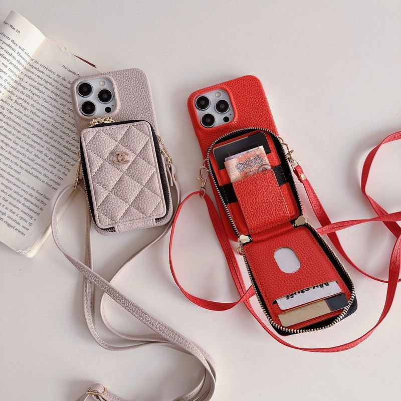 CC Card Bag Color Chain iPhone Case mysite