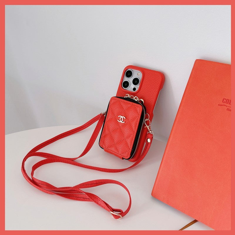 CC Card Bag Color Chain iPhone Case mysite