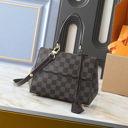 Classic Brown Grid Bag mysite