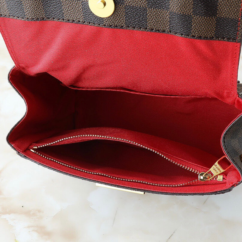 Classic Brown Grid Bag mysite