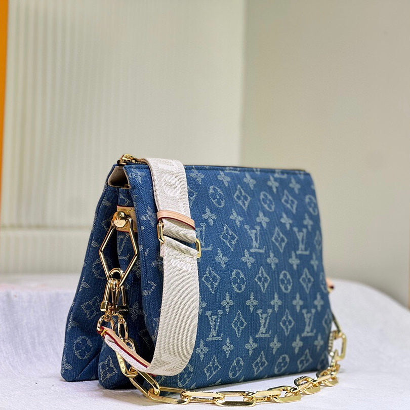 Blue Embroidery Design Bag mysite